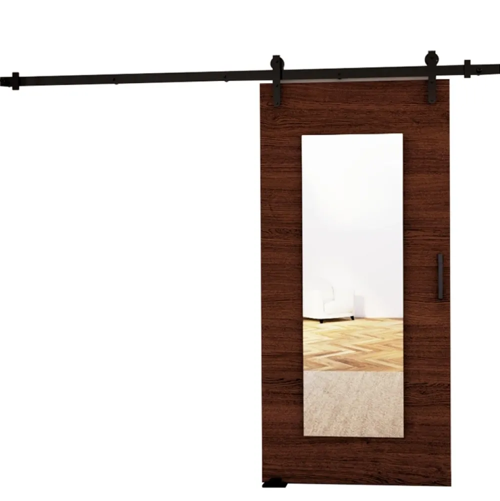 Drzwi Przesuwne>przesuwne.com Naścienne drzwi przesuwne do garderoby 90 cm CAPPE wenge