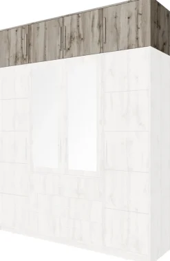 Pozostałe|Akcesoria Do Szaf>Stolar Nadstawka czterodrzwiowa do szafy 196 cm BILL dąb wellington