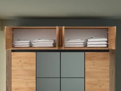 Zestawy Mebli Do Sypialni>ML Meble Nadstawka czterodrzwiowa na szafę 200 cm dąb złoty craft UMIO