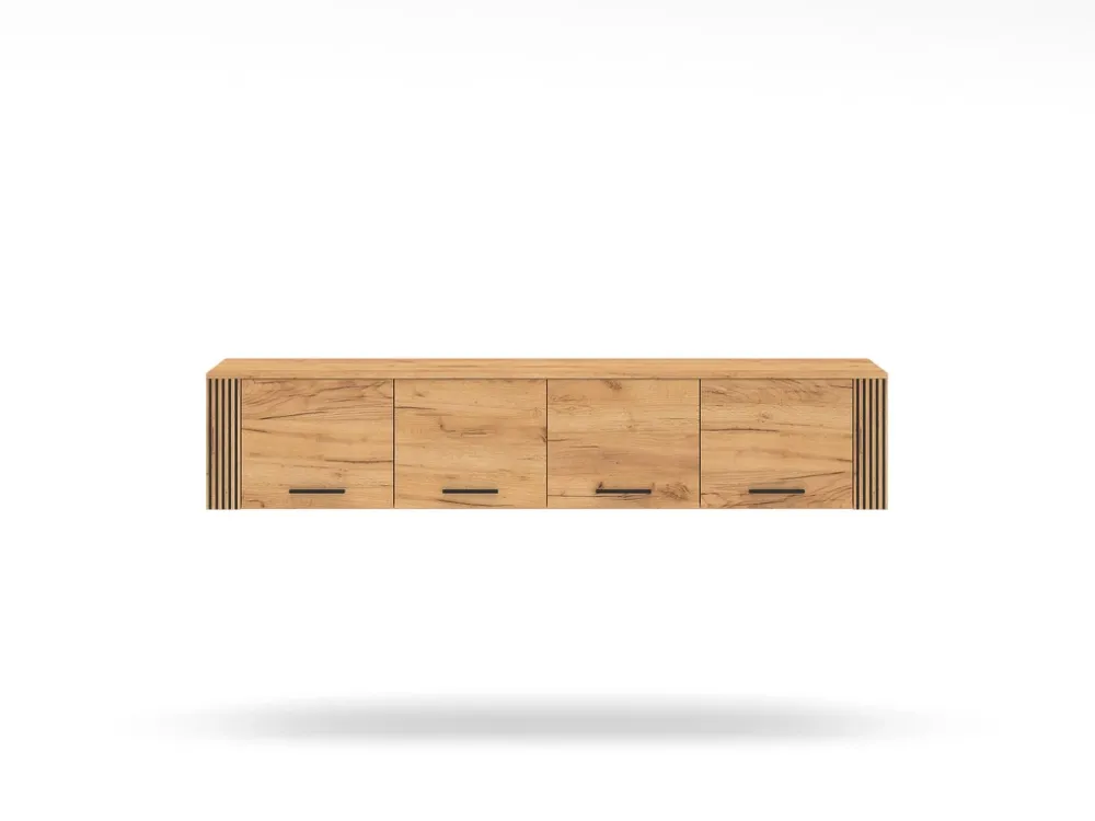 Zestawy Mebli Do Sypialni>ML Meble Nadstawka czterodrzwiowa na szafę 200 cm dąb złoty craft UMIO