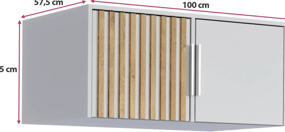 Pozostałe|Akcesoria Do Szaf>Stolar Nadstawka do czarnej szafy 100 cm BILL