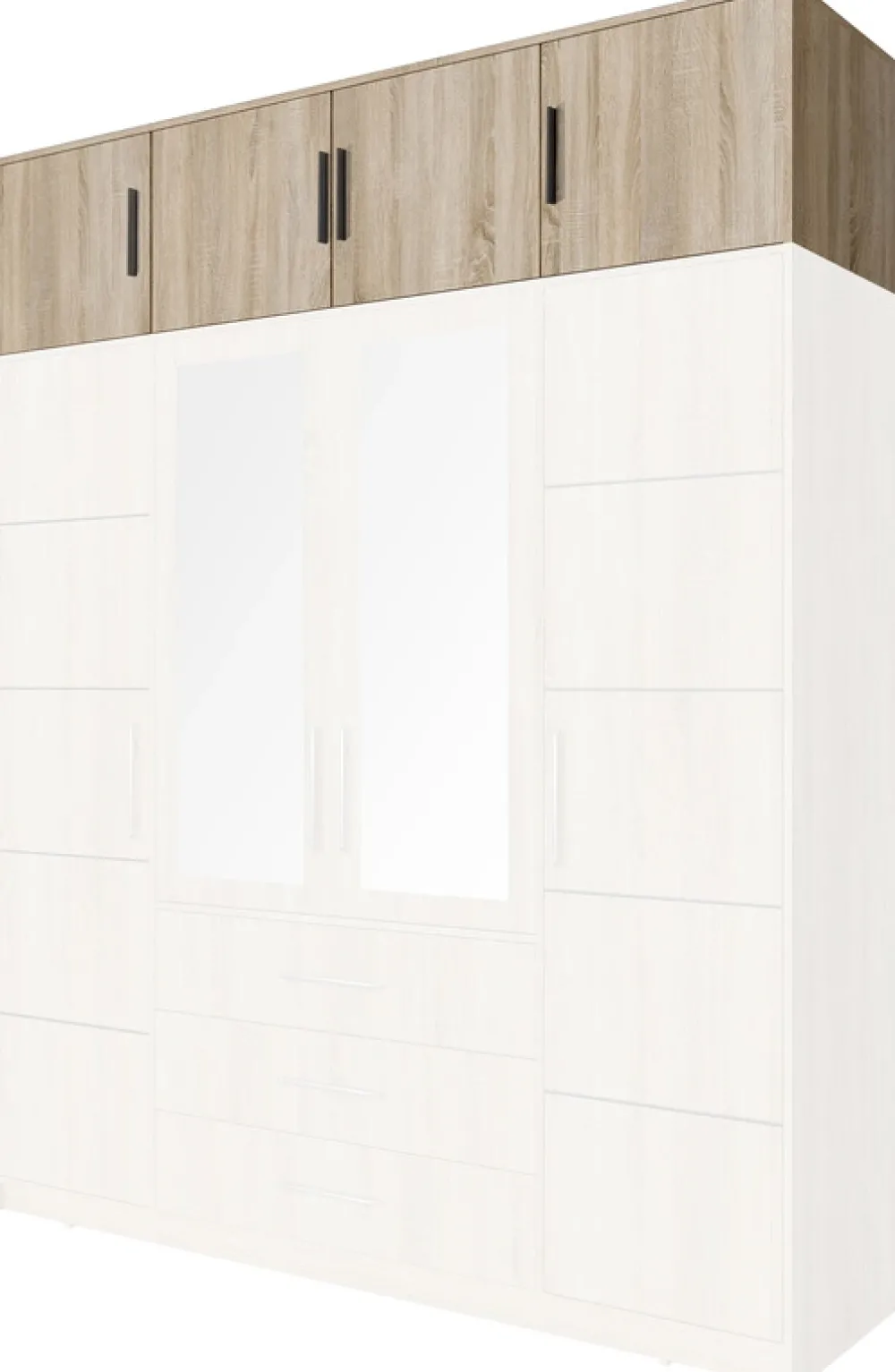 Pozostałe|Akcesoria Do Szaf>Stolar Nadstawka do szafy 240 cm BILL dąb sonoma