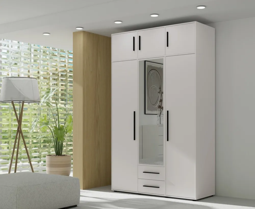 Akcesoria Do Szaf|Akcesoria Do Szaf>GiB Meble Nadstawka do szafy trzydrzwiowej 150 cm MAXIDO biały