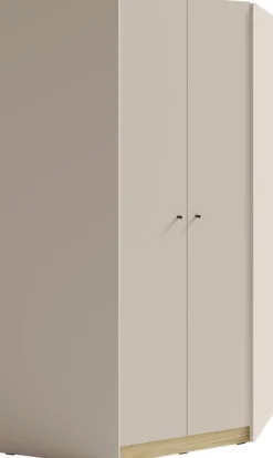 Meble Dla Dzieci|Meble Młodzieżowe>MEBLAR Narożna szafa uchylna do pokoju młodzieżowego 95x95 cm ALDENO beż piaskowy