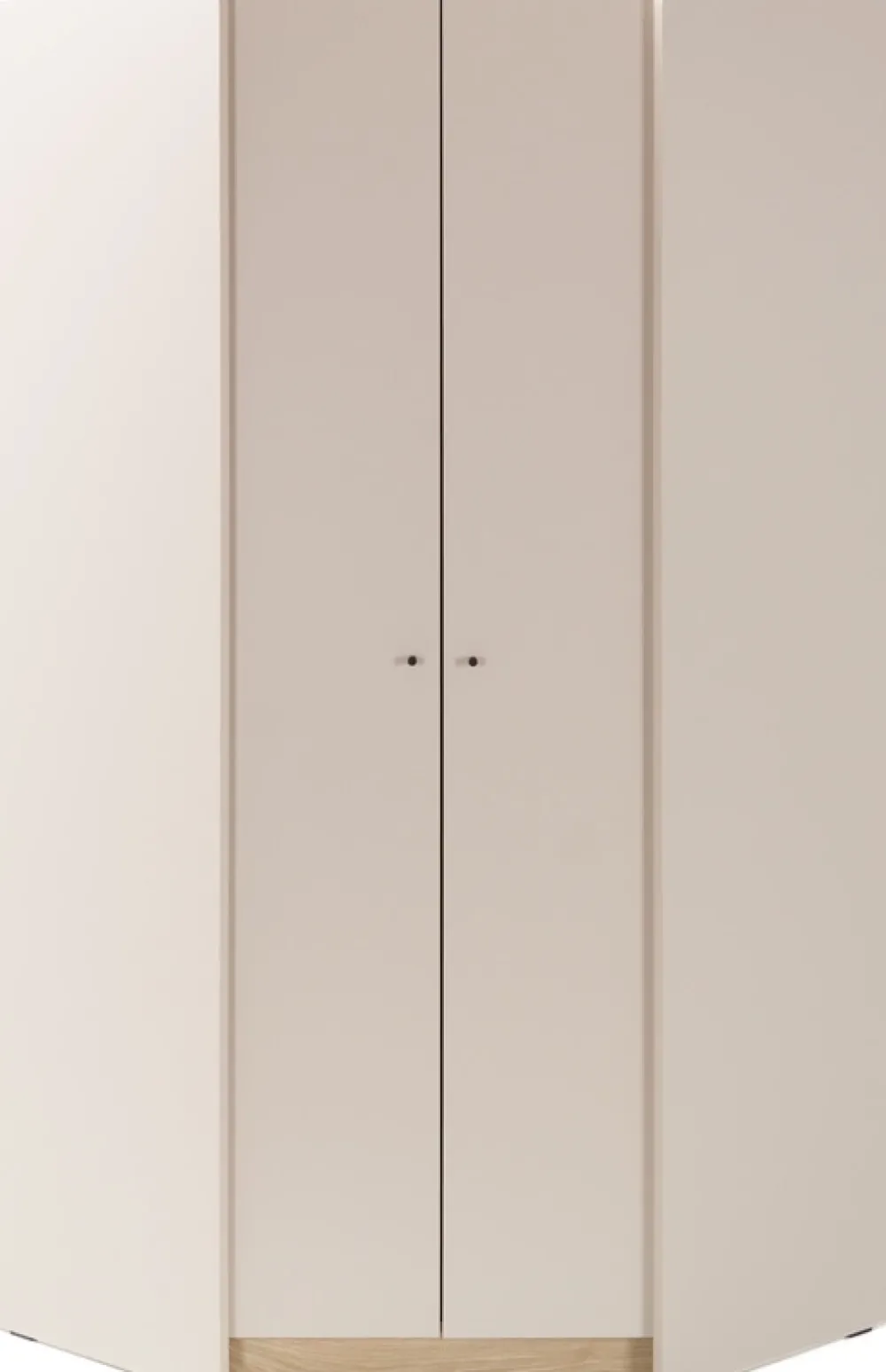 Meble Dla Dzieci|Meble Młodzieżowe>MEBLAR Narożna szafa uchylna do pokoju młodzieżowego 95x95 cm ALDENO beż piaskowy