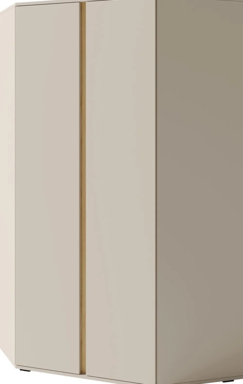 Meble Dla Dzieci|Meble Młodzieżowe>MEBLAR Narożna szafa uchylna młodzieżowa 95x95 cm z drążkami i półkami LISSARO