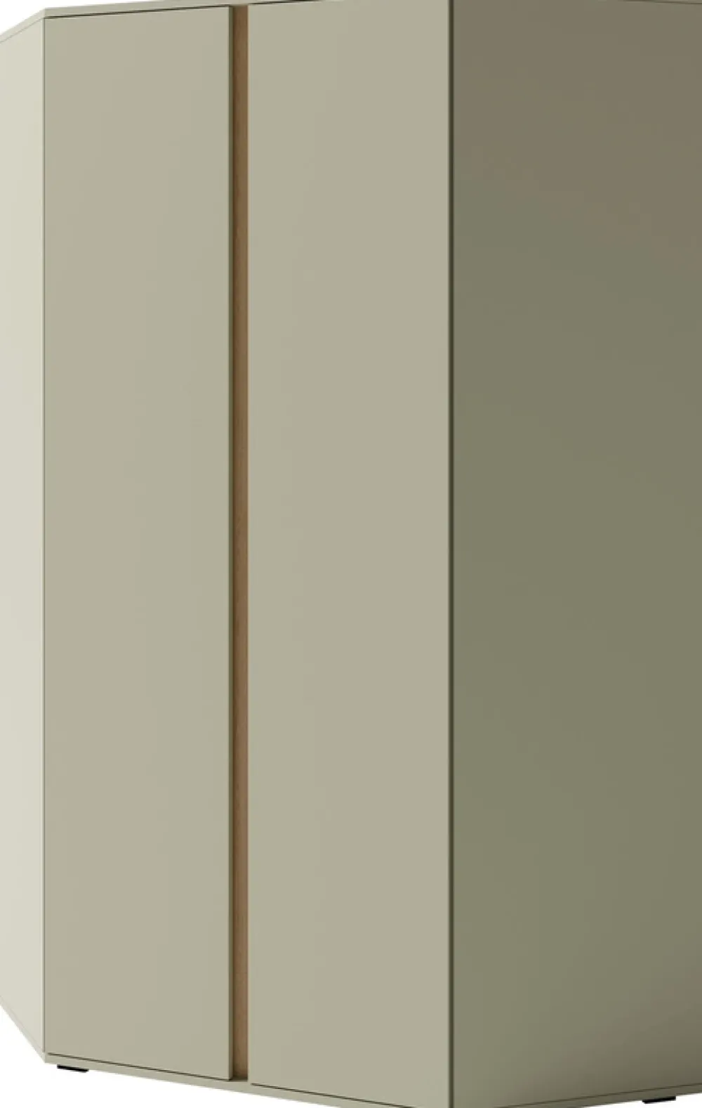 Meble Dla Dzieci|Meble Młodzieżowe>MEBLAR Narożna szafa 95x95 cm młodzieżowa uchylna z drążkami i półkami LISSARO