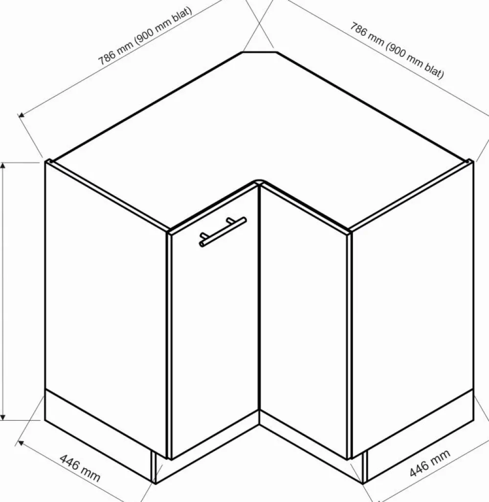 Meble Kuchenne>Stolkar Narożna szafka do kuchni NATALIA