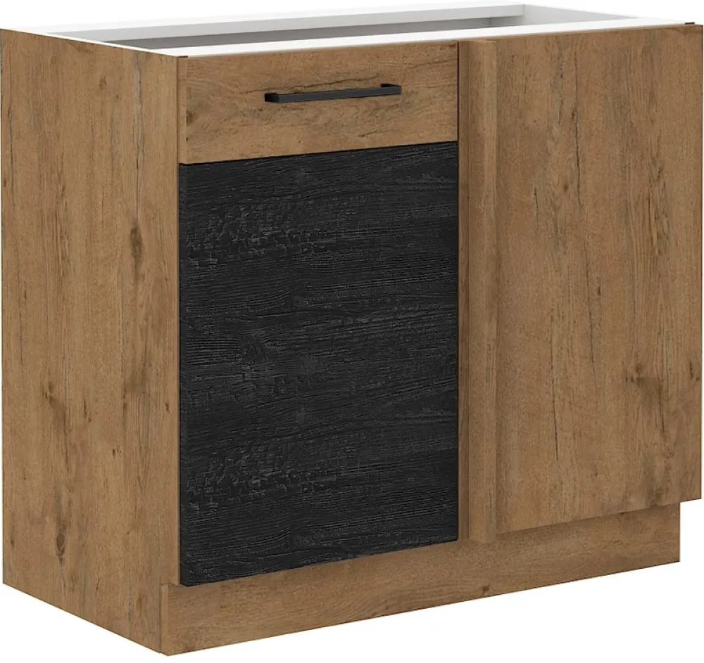 Meble Kuchenne>Lempert Narożna szafka kuchenna 105 cm VIKI ciemne drewno