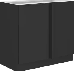 Meble Kuchenne>Lempert Narożna szafka kuchenna dolna SELENA czarny