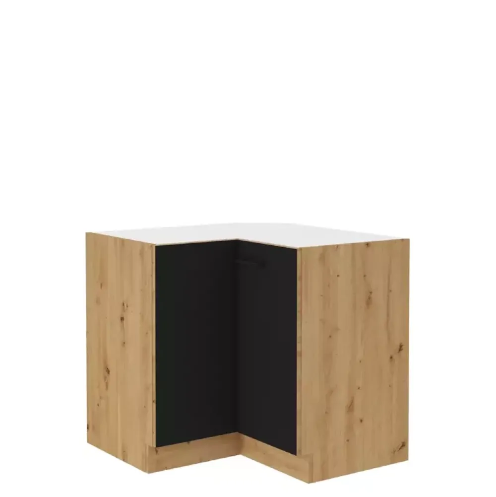 Meble Kuchenne>Lempert Narożna szafka kuchenna stojąca artisan czarny MILANO