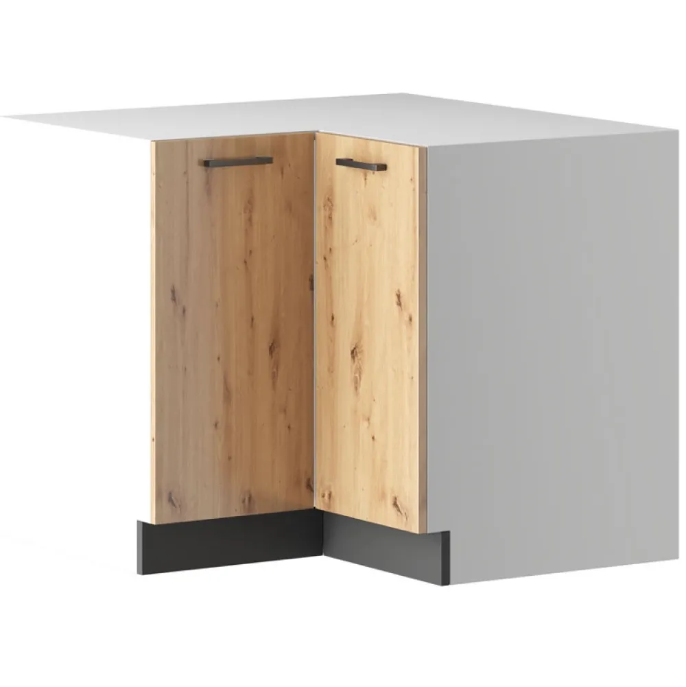 Meble Kuchenne>Stolkar Narożna szafka stojąca do kuchni dąb artisan CLARA