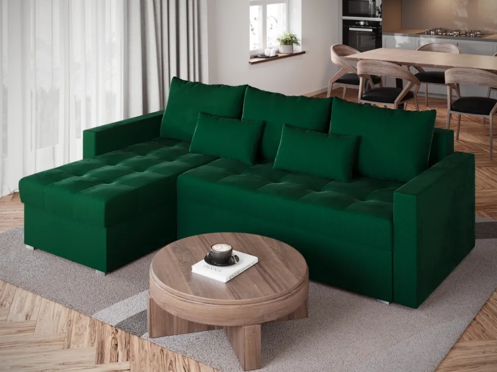 Meble Dla Dzieci|Meble Młodzieżowe>BROMARKT Narożnik butelkowa zieleń HOT L