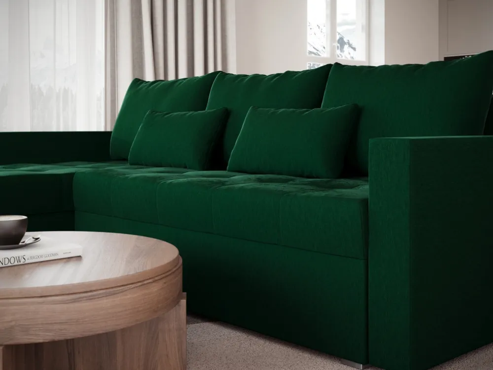 Meble Dla Dzieci|Meble Młodzieżowe>BROMARKT Narożnik butelkowa zieleń HOT L