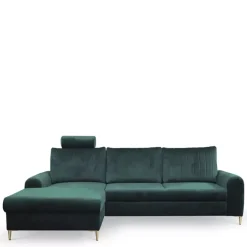 Meble Dla Dzieci|Narożniki>LASKI Narożnik butelkowa zieleń NANCY