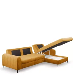 Meble Dla Dzieci|Narożniki></noscript>LASKI Narożnik do salonu musztardowy NANCY