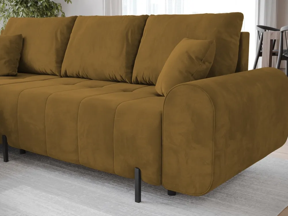 Meble Dla Dzieci|Narożniki>BROMARKT Narożnik musztardowy z funkcją spania ARCO