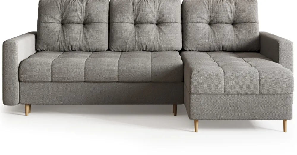 Meble Dla Dzieci|Meble Młodzieżowe>BROMARKT Narożnik rozkładany szary LIZBONA