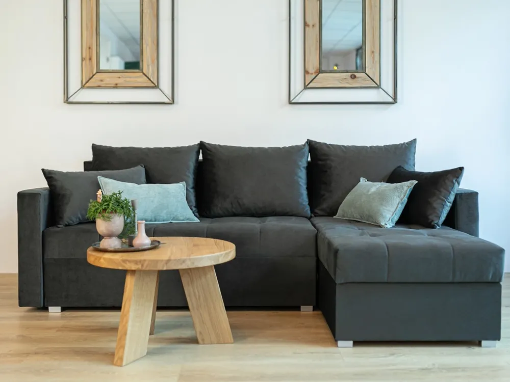 Meble Dla Dzieci|Meble Młodzieżowe>BROMARKT Narożnik szary rozkładany HOT L