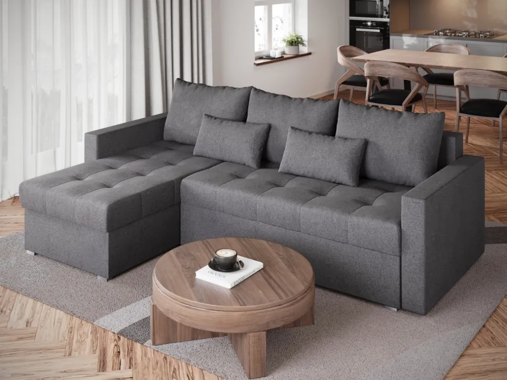 Meble Dla Dzieci|Meble Młodzieżowe>BROMARKT Narożnik szary z funkcją spania HOT L