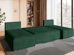 Narożniki>BROMARKT Narożnik U kształtny z funkcją spania do salonu TOP U SLIM