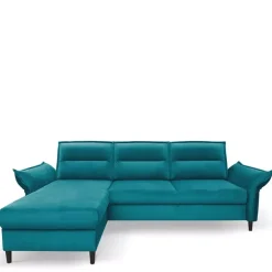 Meble Dla Dzieci|Narożniki>LASKI Narożnik welurowy z funkcją spania i pojemnikiem na pościel ITALIA