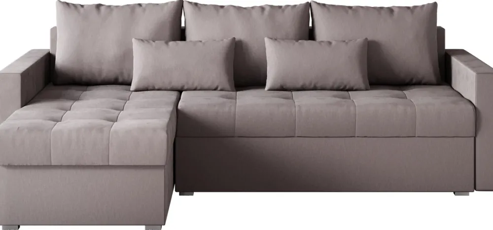 Meble Dla Dzieci|Meble Młodzieżowe>BROMARKT Narożnik z funkcją spania do salonu HOT L pudrowy róż