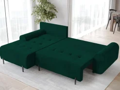 Meble Dla Dzieci|Meble Młodzieżowe>BROMARKT Narożnik z funkcją spania do salonu ARCO butelkowa zieleń