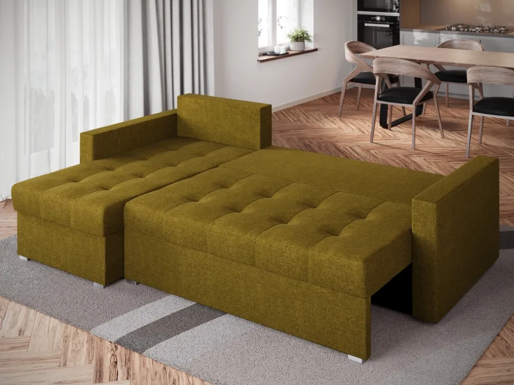 Meble Dla Dzieci|Meble Młodzieżowe>BROMARKT Narożnik z funkcją spania HOT L musztardowy