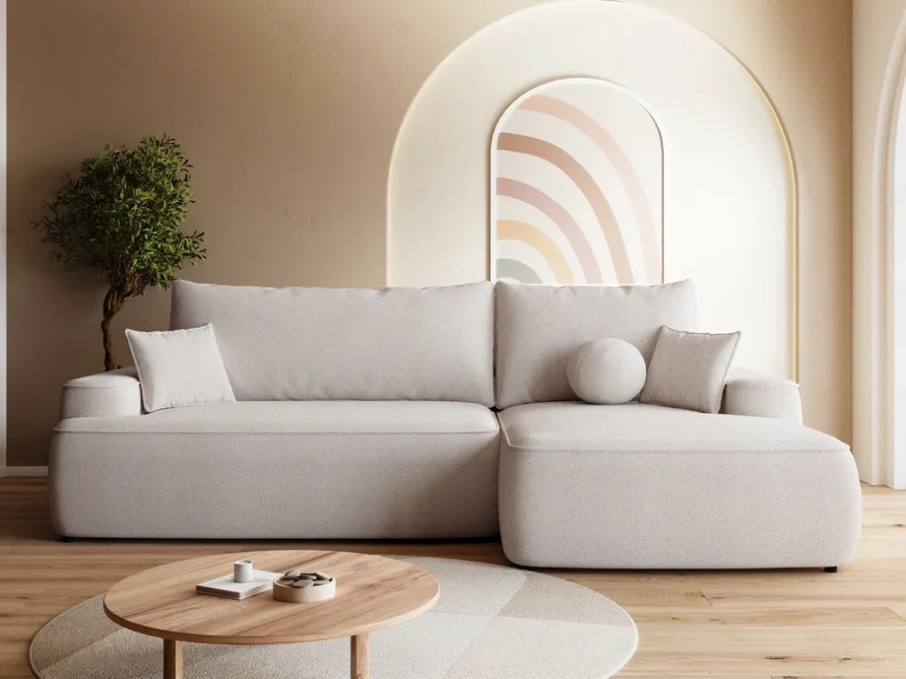 Meble Dla Dzieci|Meble Młodzieżowe>BROMARKT Narożnik z funkcją spania i pojemnikiem na pościel CARMELLO