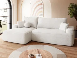 Meble Dla Dzieci|Meble Młodzieżowe>BROMARKT Narożnik z funkcją spania i pojemnikiem na pościel CARMELLO boucle