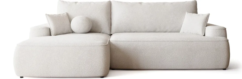 Meble Dla Dzieci|Meble Młodzieżowe>BROMARKT Narożnik z funkcją spania i pojemnikiem na pościel CARMELLO boucle