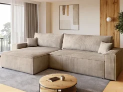 Narożniki>BROMARKT Narożnik z funkcją spania i pojemnikiem na pościel ADI XL