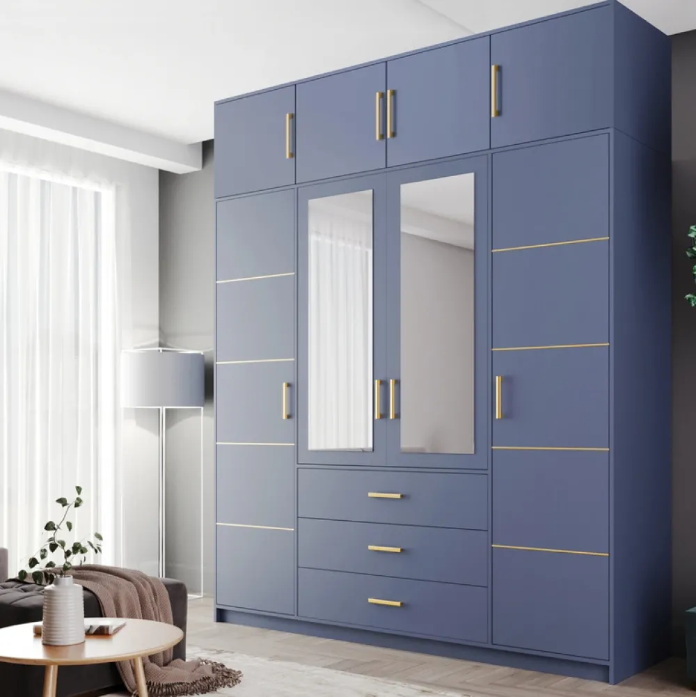 Pozostałe|Akcesoria Do Szaf>Stolar Niebieska nadstawka do szafy 196 cm BILL niebieski