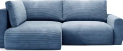 Narożniki>BROMARKT Niebieska rogówka do salonu z funkcją spania PATI DUO