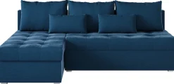 Meble Dla Dzieci|Meble Młodzieżowe>BROMARKT Niebieska rozkładana kanapa narożna z funkcją spania HOT SLIM