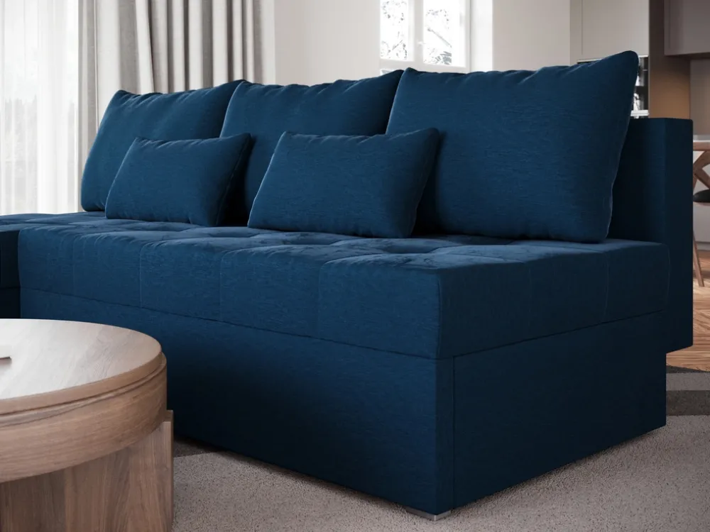 Meble Dla Dzieci|Meble Młodzieżowe>BROMARKT Niebieska rozkładana kanapa narożna z funkcją spania HOT SLIM