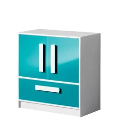 Zestawy Mebli Dziecięcych|Komody>DOMEL Niska nowoczesna komoda z szufladą GULIVER