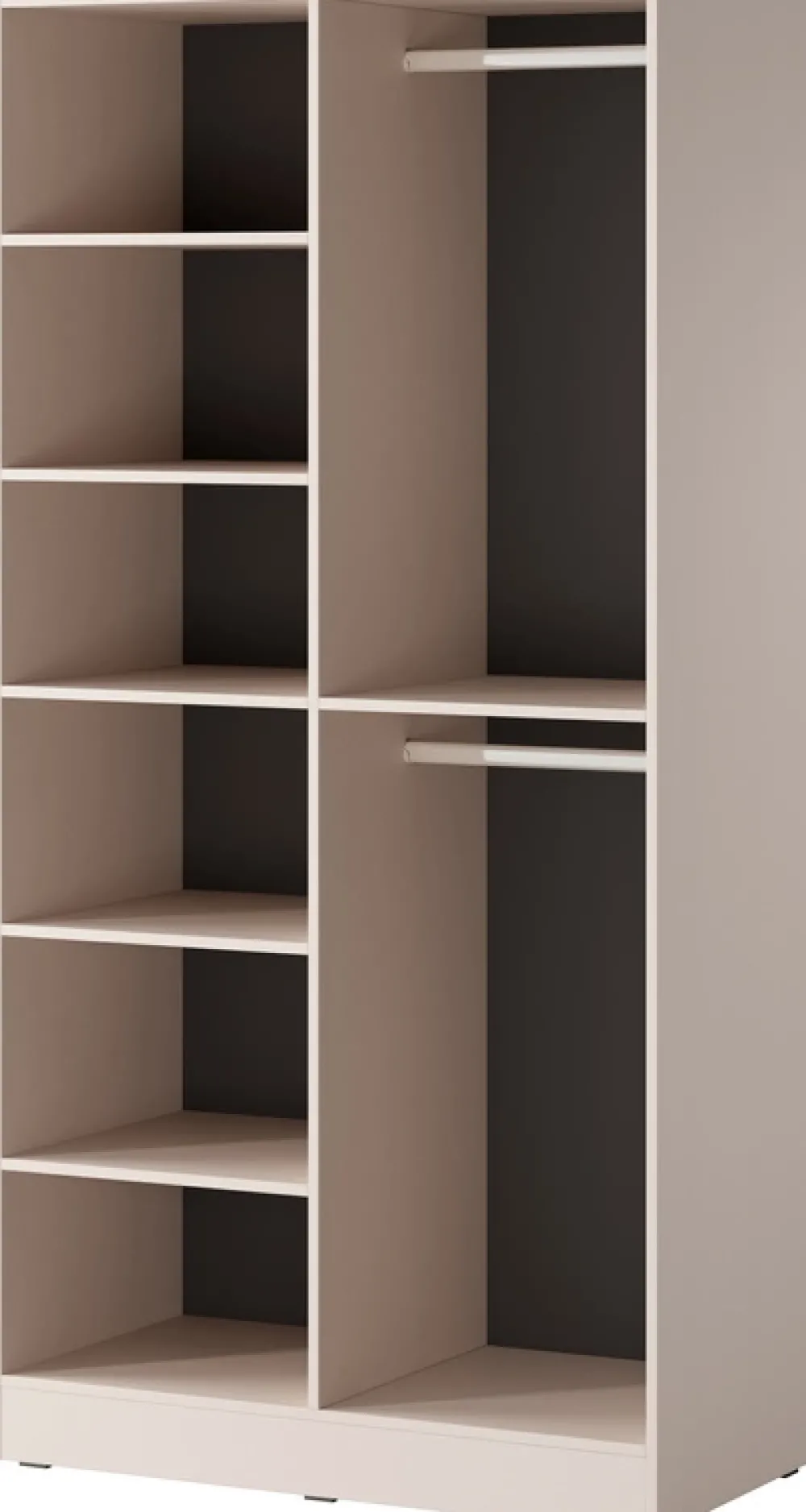 Meble Dla Dzieci|Szafy Modułowe>PIASKI Nowoczesna owa szafa modułowa dwudrzwiowa 101 cm SIGMA beż