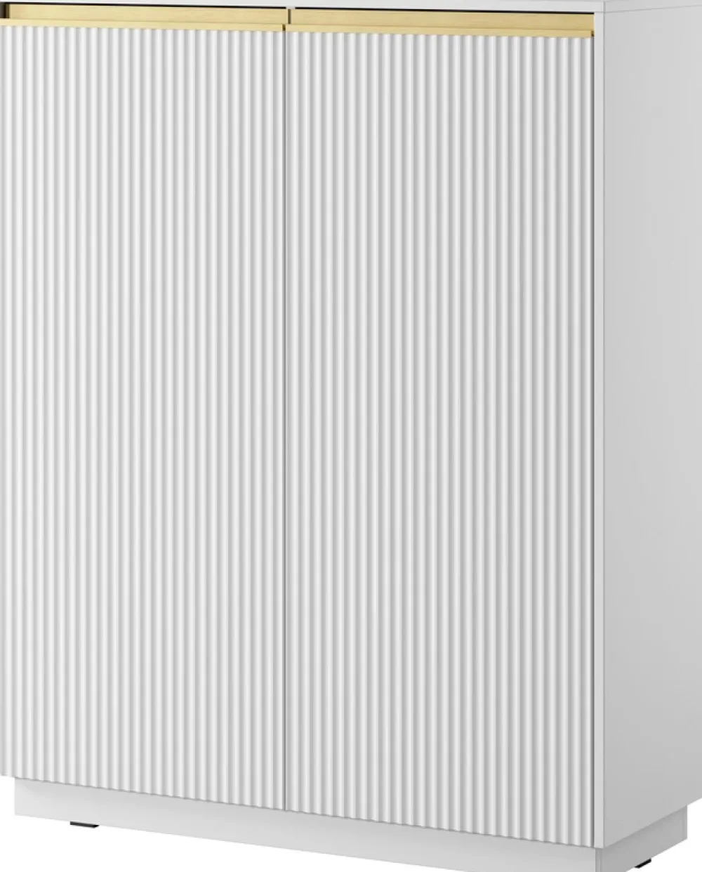 Zestawy Mebli Do Salonu|Meblościanki>PIASKI Nowoczesna biała meblościanka do salonu z szafką RTV RAVO biały