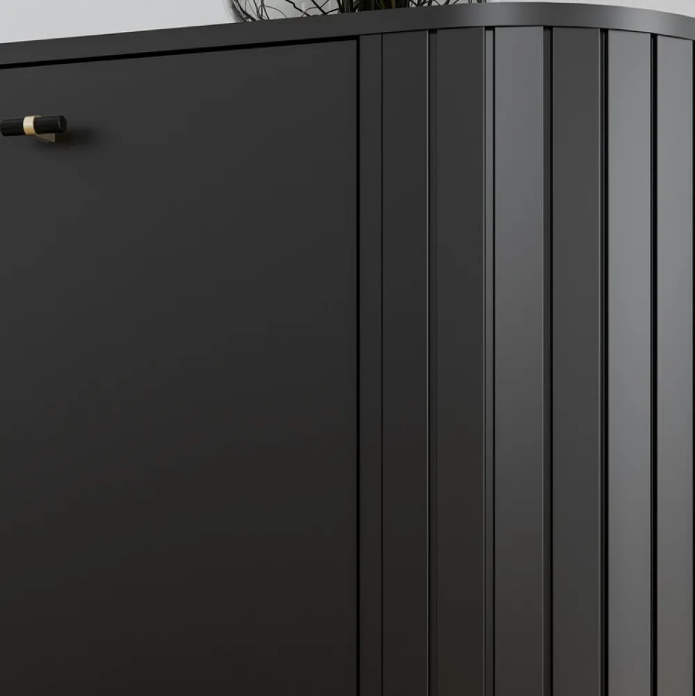 Komody>DOLMAR Nowoczesna czarna komoda z szufladami 150 cm ZELDA czarny