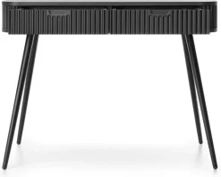 Toaletki I Konsole>PIASKI Nowoczesna czarna toaletka z szufladami 103 cm ZENIT czarny