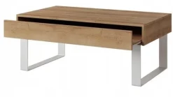 Zestawy Mebli Młodzieżowych|Ławy I Stoliki>GiB Meble Nowoczesna duża ława stolik kawowy z szufladą MODERN dąb złoty