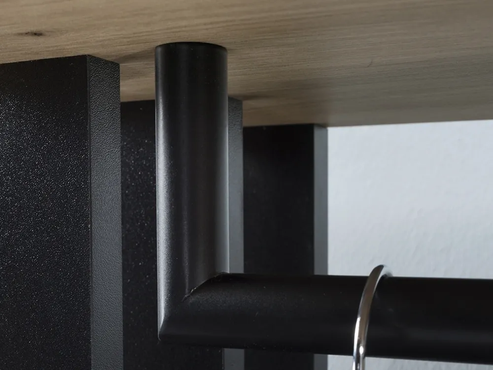 Garderoby|Zestawy Mebli Do Przedpokoju>JARSTOL Nowoczesna garderoba do przedpokoju z lustrem MORTIS dąb artisan