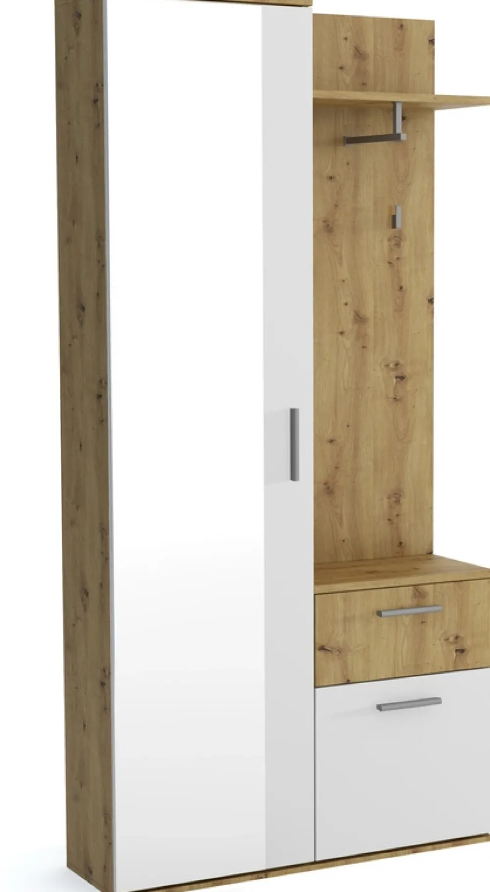 Garderoby|Zestawy Mebli Do Przedpokoju>Meblohand Nowoczesna garderoba do przedpokoju z lustrem JOVITA