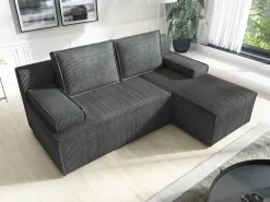 Narożniki></noscript>IZABELLA MEBLE Nowoczesna kanapa narożna z funkcją spania i pojemnikiem CASPAR