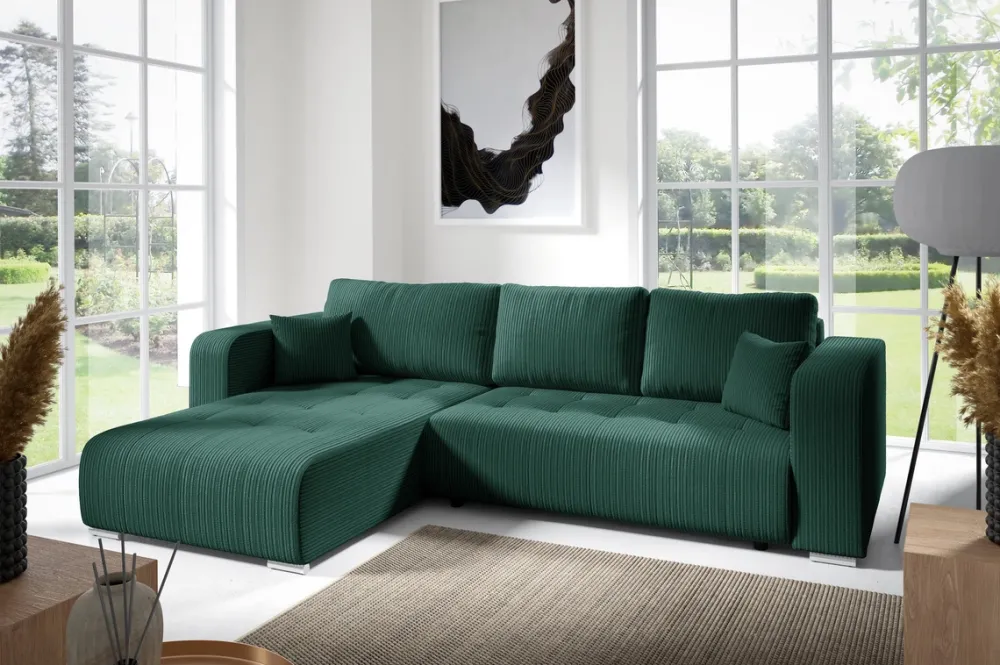 Meble Dla Dzieci|Meble Młodzieżowe>BROMARKT Nowoczesna kanapa narożna do salonu z funkcją spania CELEST