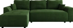 Meble Dla Dzieci|Narożniki>BROMARKT Nowoczesna kanapa narożna z funkcją spania do salonu ROMEO zielony