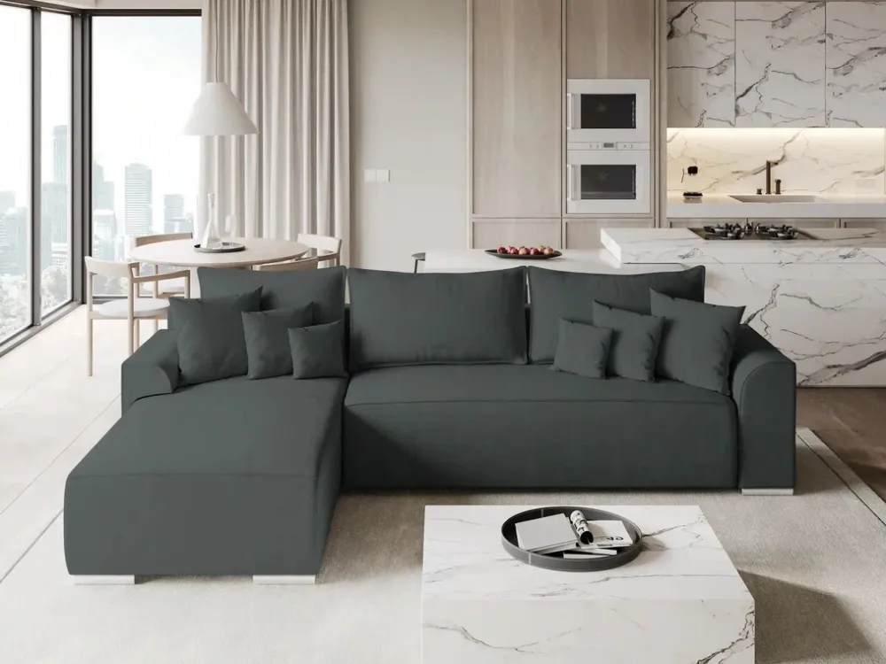 Meble Dla Dzieci|Narożniki>BROMARKT Nowoczesna kanapa narożna do salonu rozkładana SYDNEY