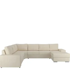 Narożniki>NEXT COLLECTION Nowoczesna kanapa rogowa do salonu LETO metalowe nóżki